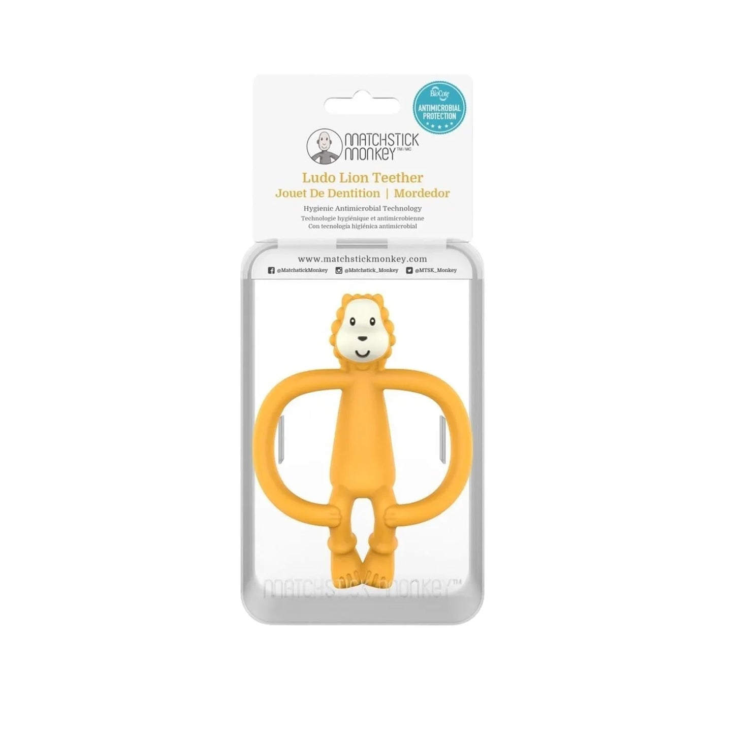 Anneau de dentition Lion Ludo en forme de singe allumette