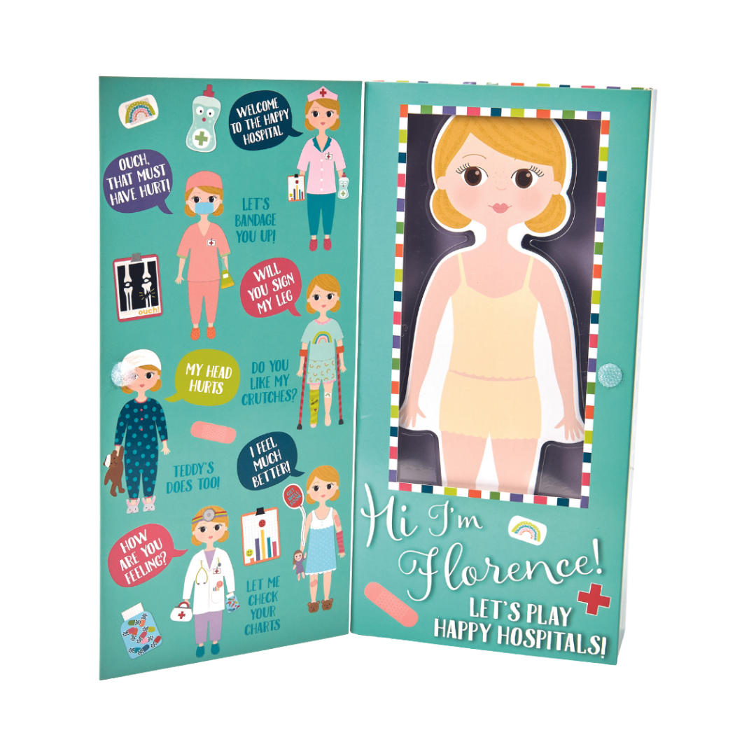 Wooden Magnetic Dress Up Doll - Florence