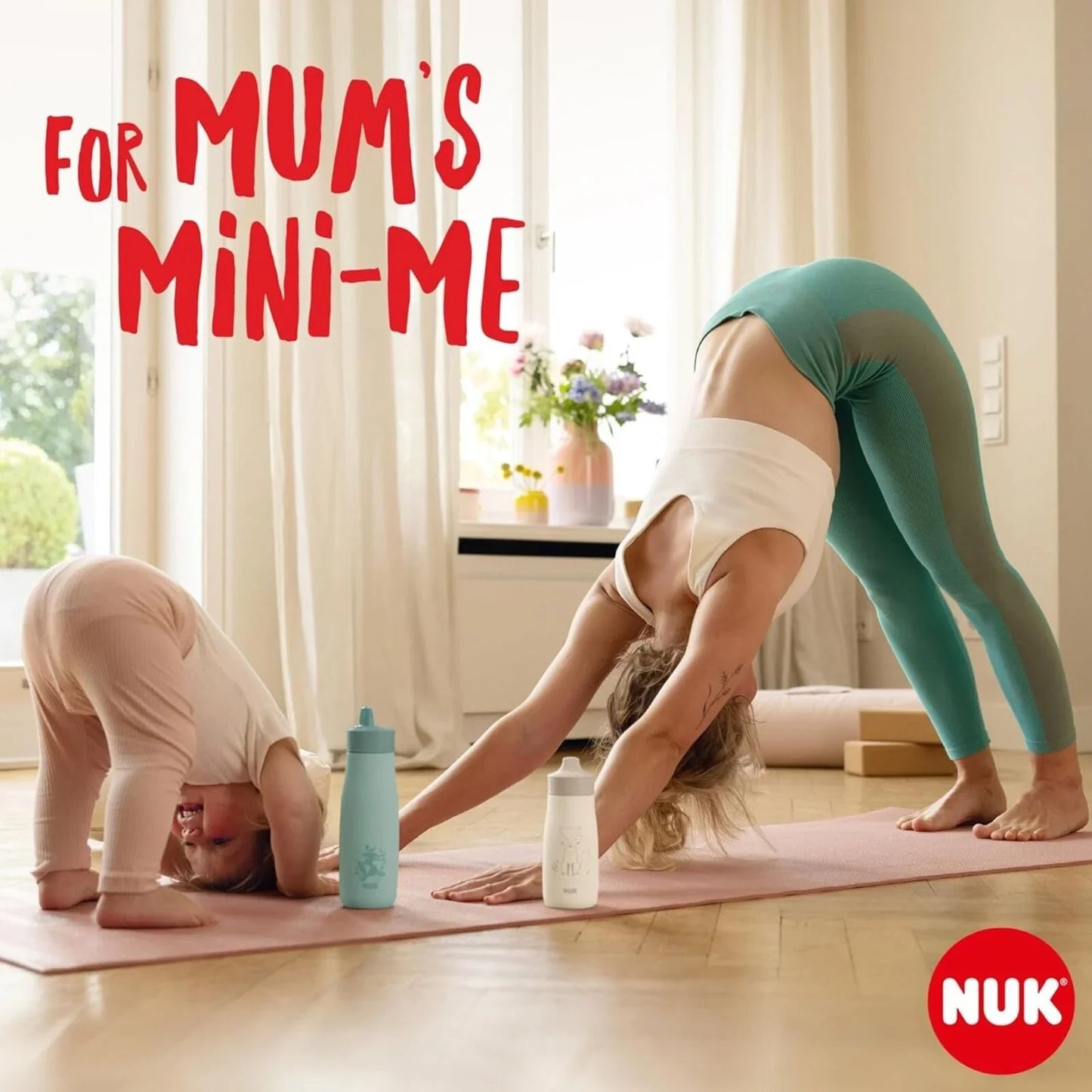 NUK Mini-Mee Flip Cup with 2-in-1 Cup 12+ months 450ml - Mint