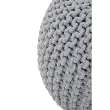 Grey Knit Pouffe | Kids