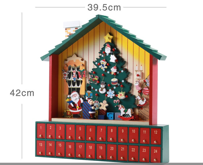 calendrier de Noël en bois