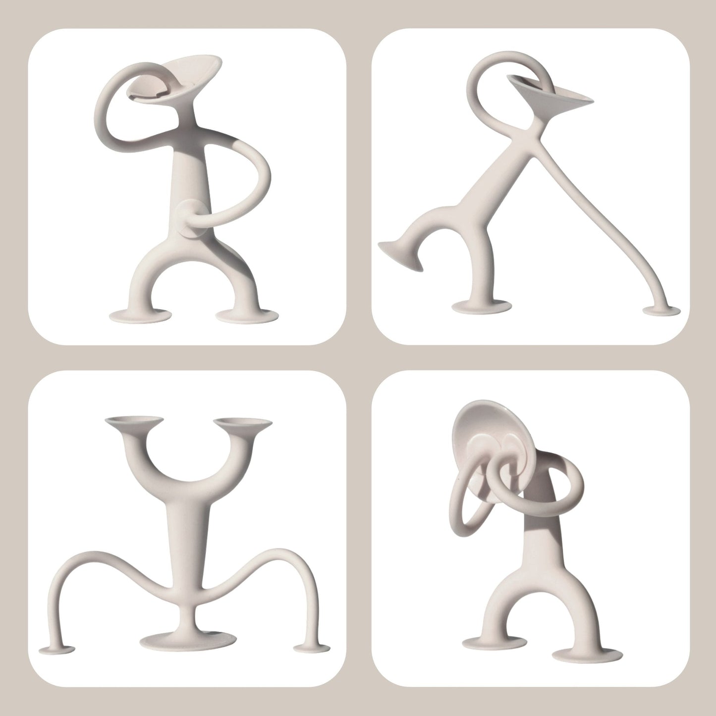 Oogi Stick & Squish Sensory Toy Beige by MOLUK