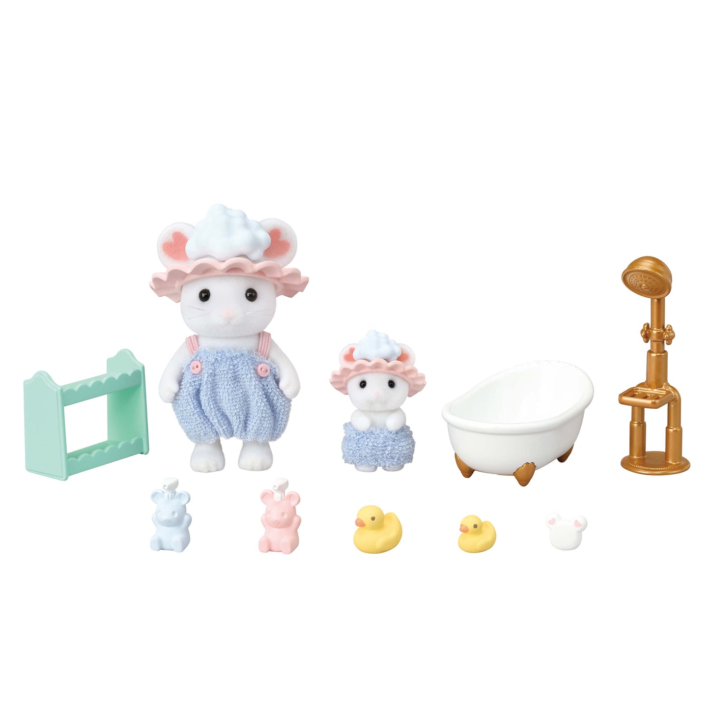 Coffret de jeu Sylvanian Families Bain à bulles Frères et sœurs pour les enfants de 3 ans et plus