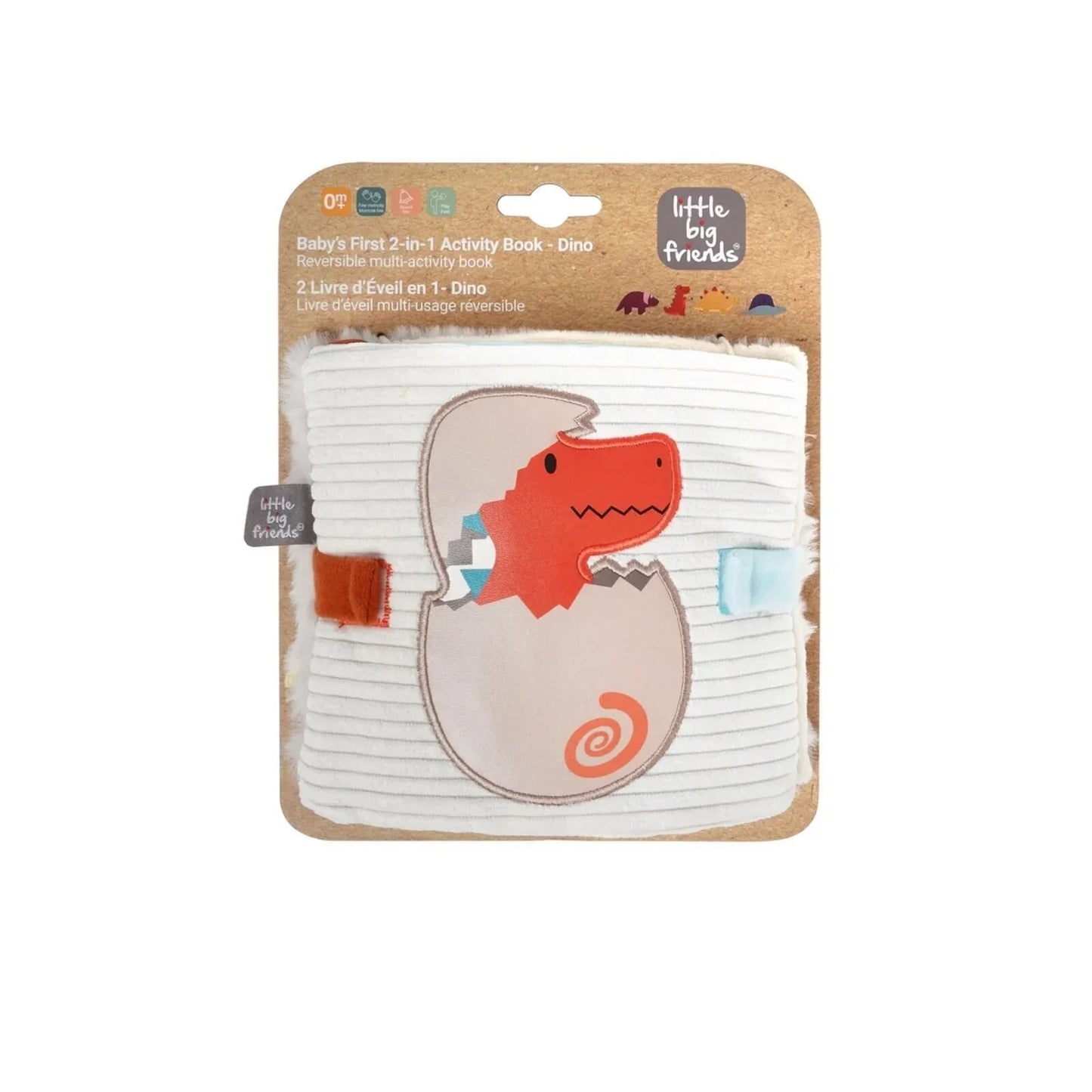 Little Big Friends Soft Activity Book 2-in-1 - Dino