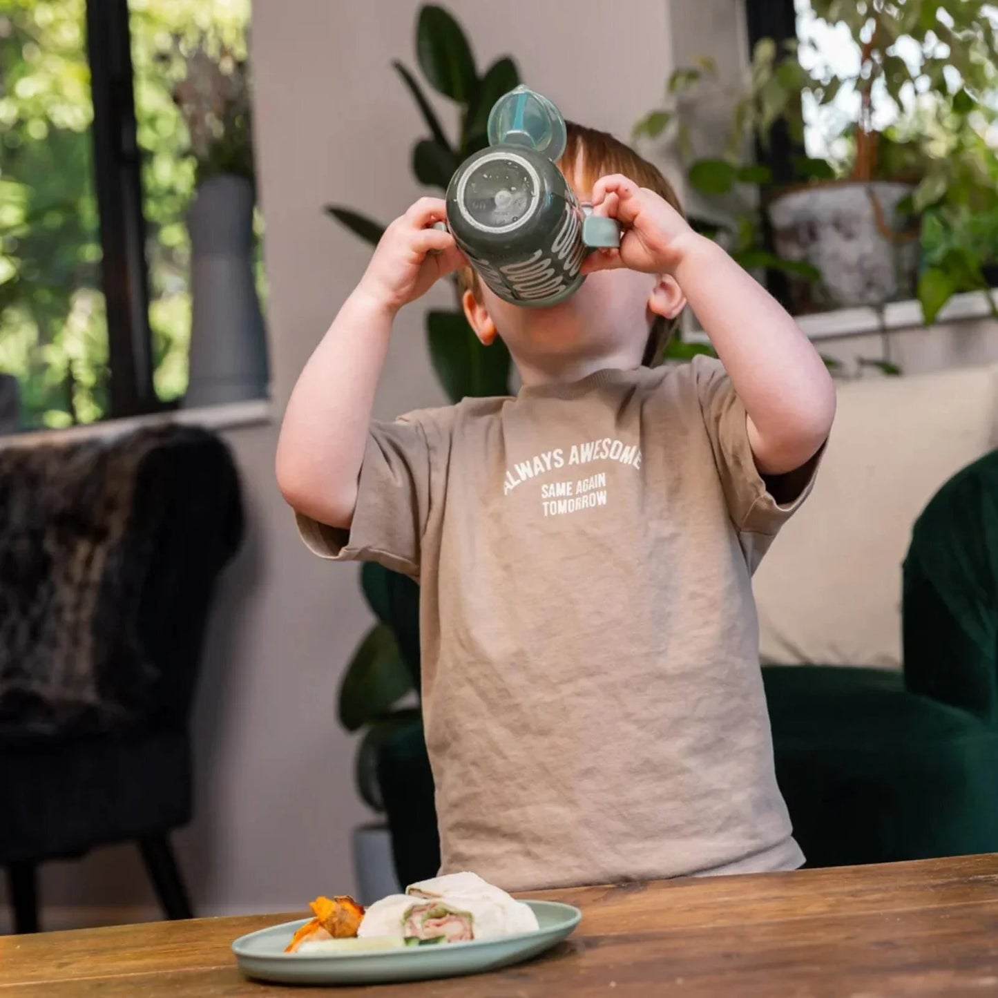 Vital Baby Hydrate Easy Sipper Cup 350ml - Natural Moss