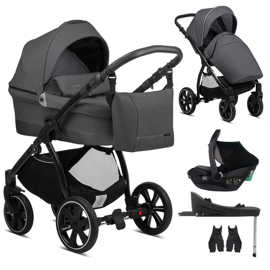 Noordi Sole Go 3in1 + Travel Carrier Car Seat, Black