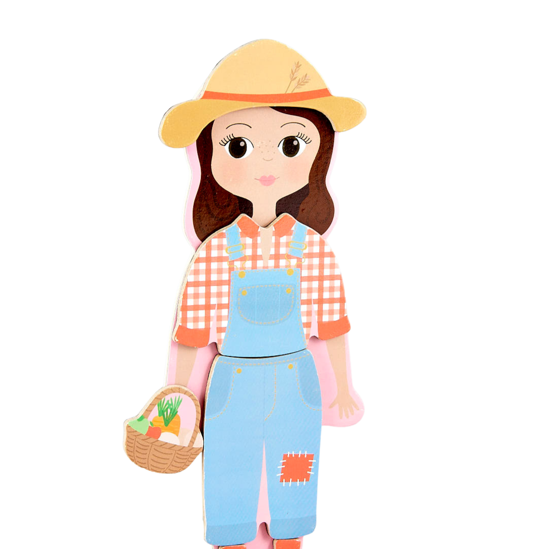 Wooden Magnetic Dress Up Doll - Sofia