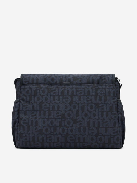 Emporio Armani Baby Logo Changing Bag in Navy (36cm)