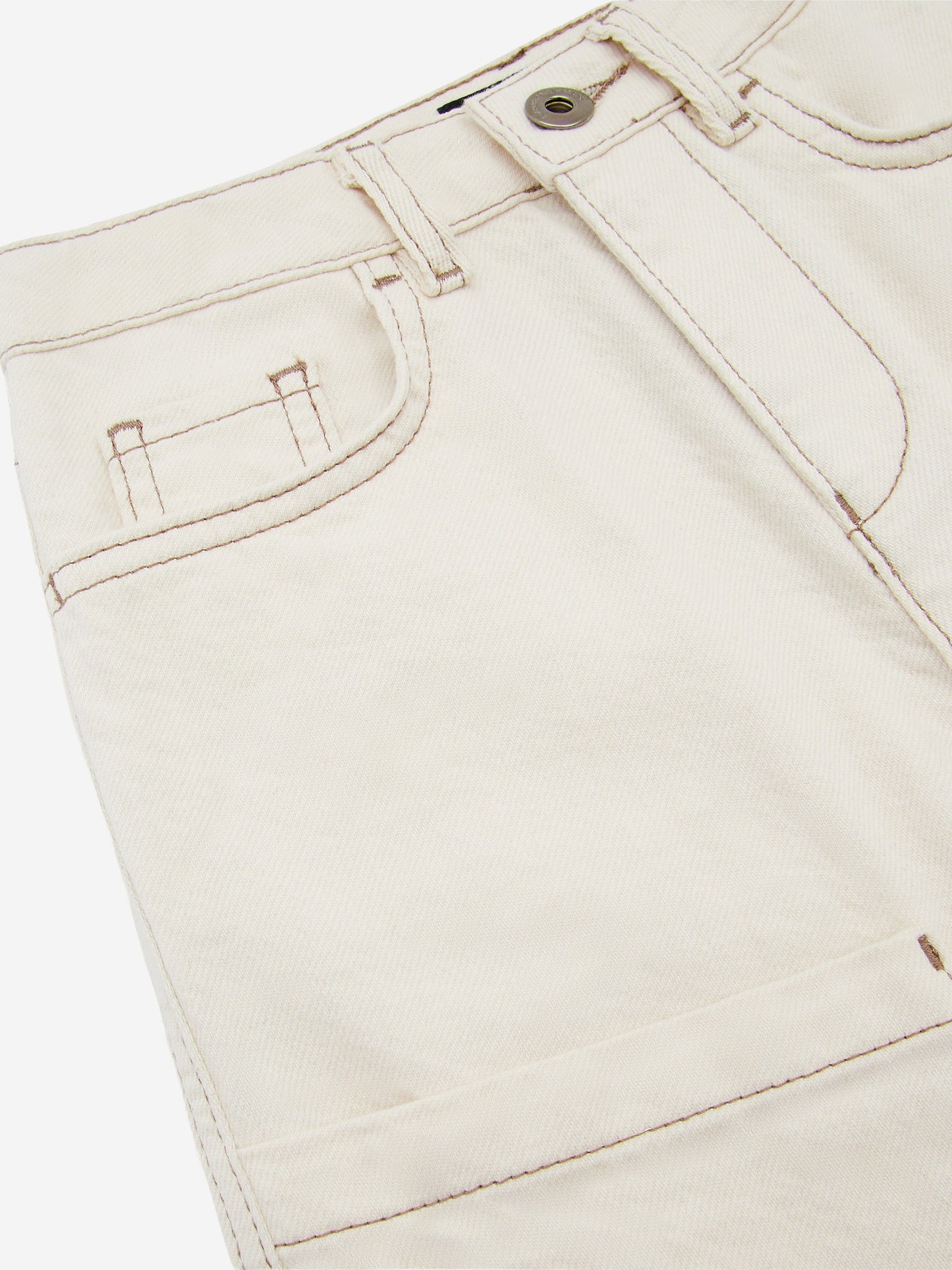 Emporio Armani Boys Cotton Bermuda Shorts in Beige