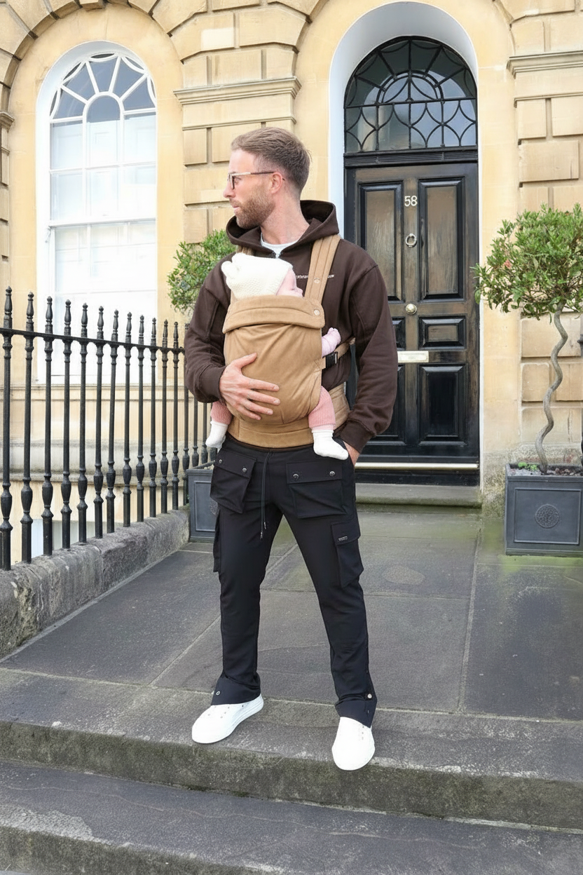 Velvet Baby Carrier - Almondine