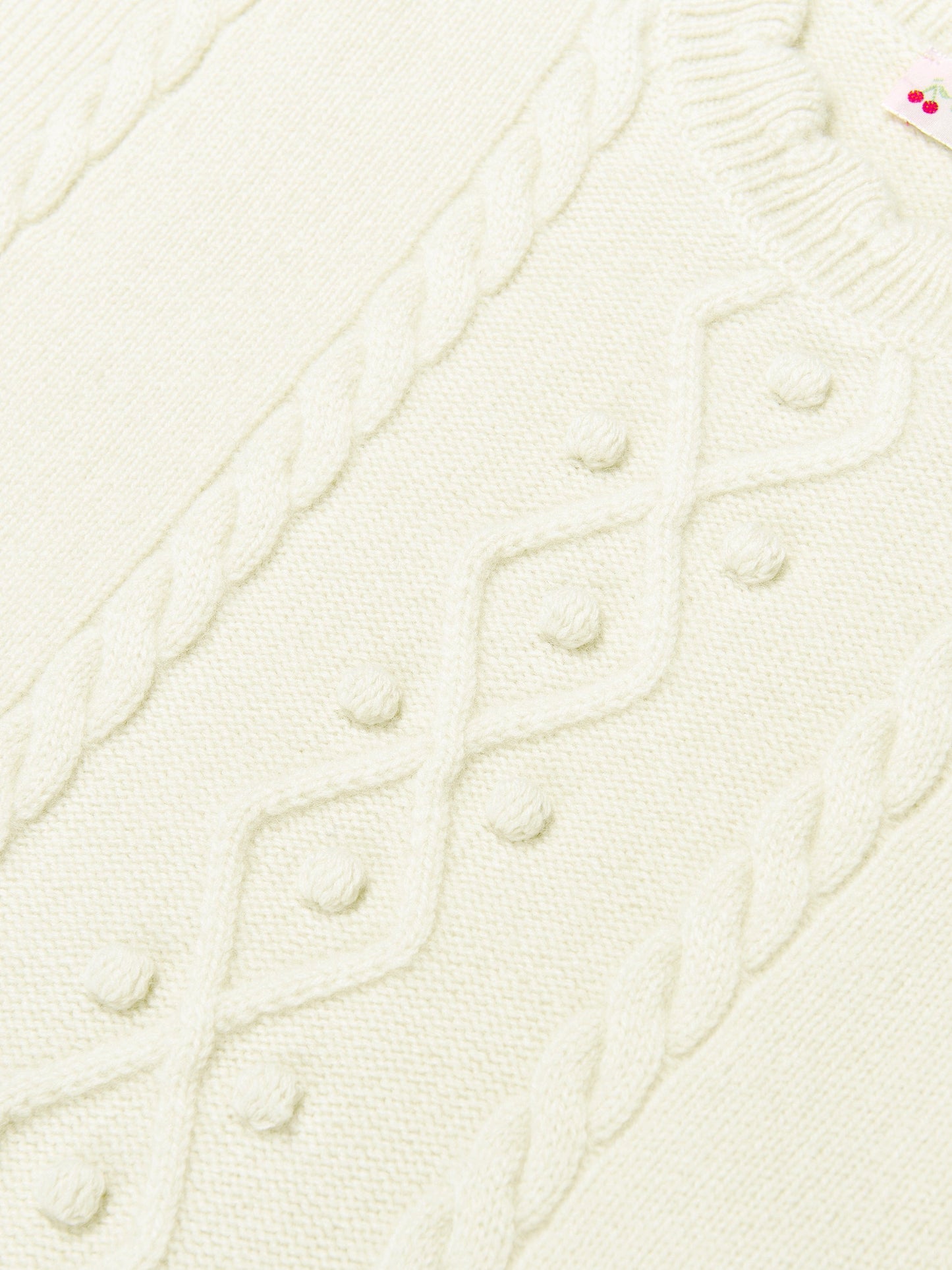 Bonpoint Girls Javoue Wool Poncho in Ivory