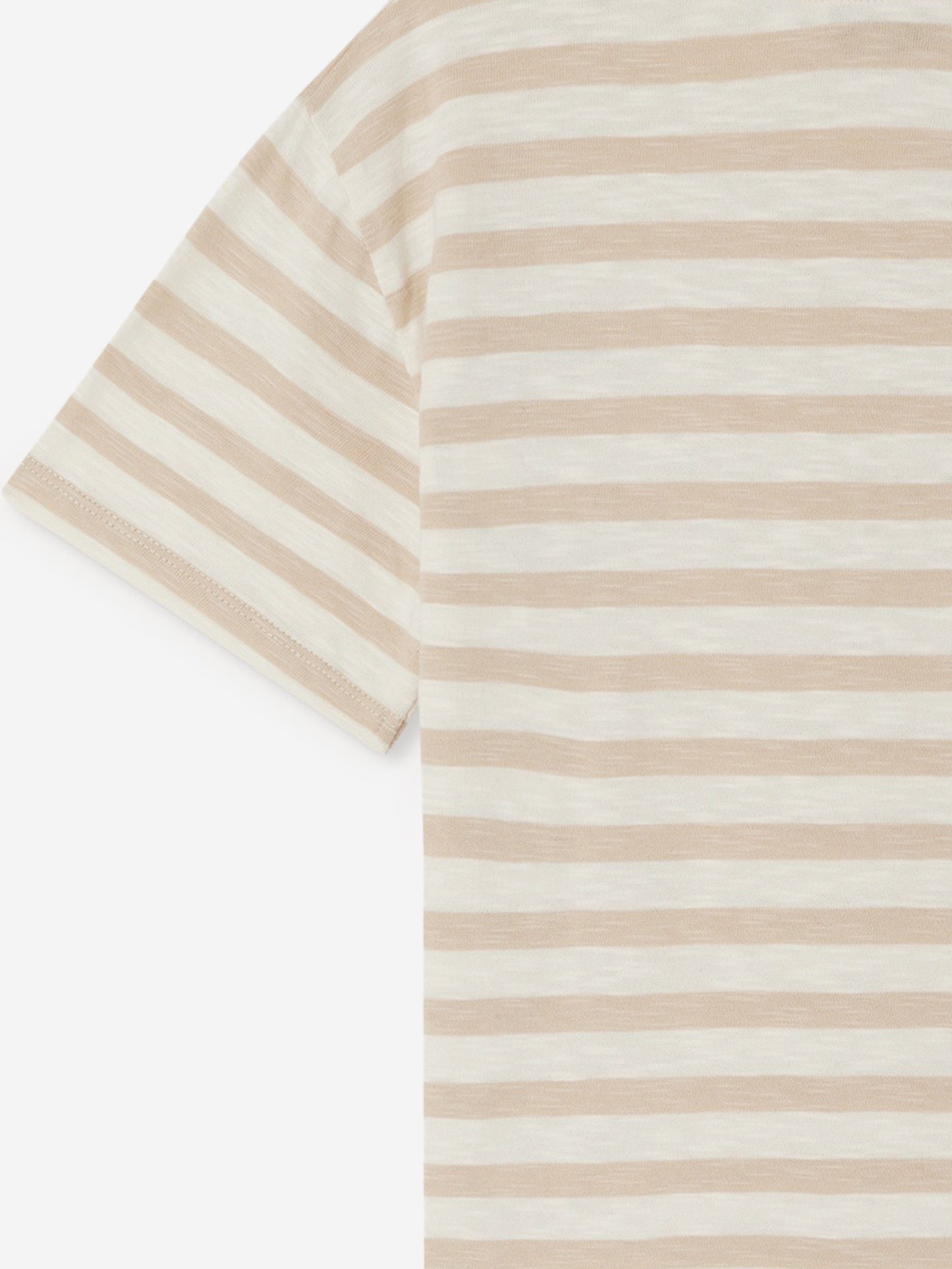 Bonpoint Boys Striped Eidan T-Shirt in Beige