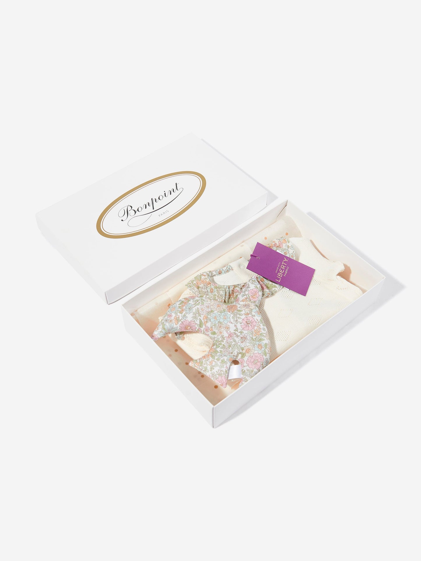 Bonpoint Baby Girls Daisie Gift Set in Ivory