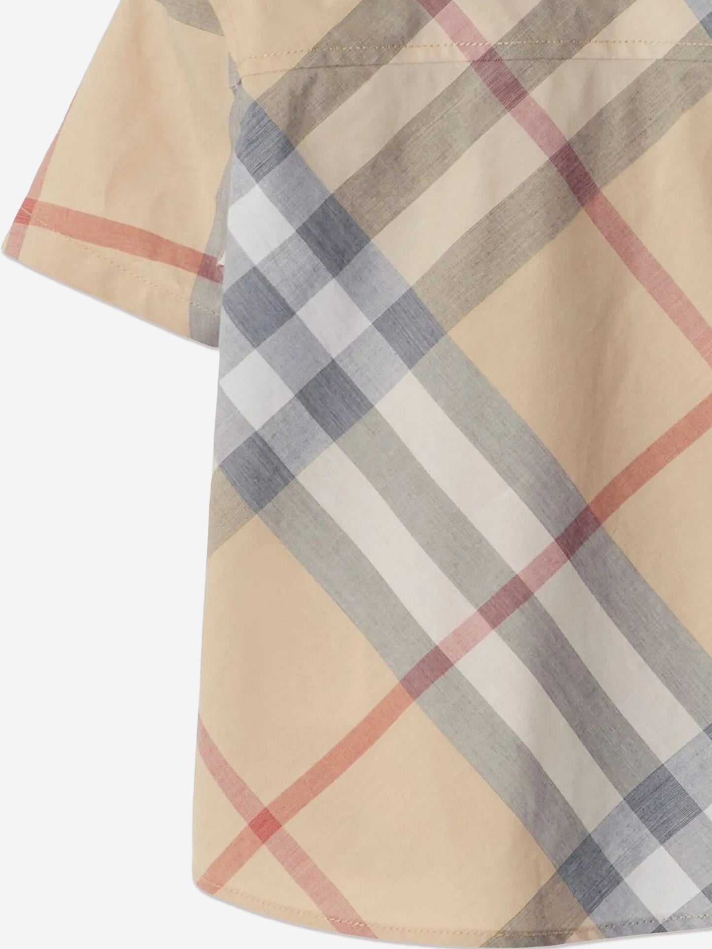 Burberry Baby Boys Owen Check Shirt in Beige