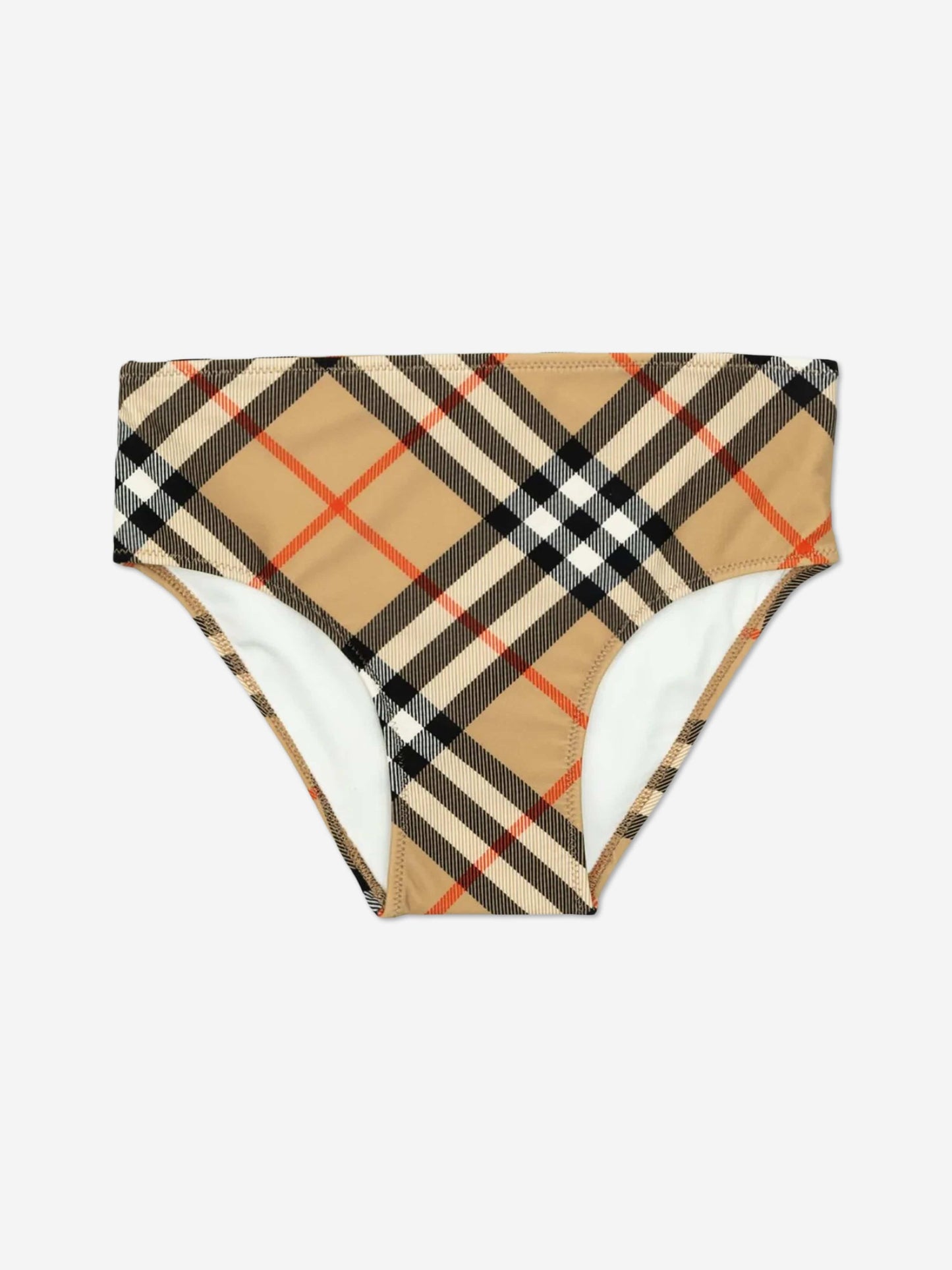 Burberry Girls Asla Check Bikini in Beige
