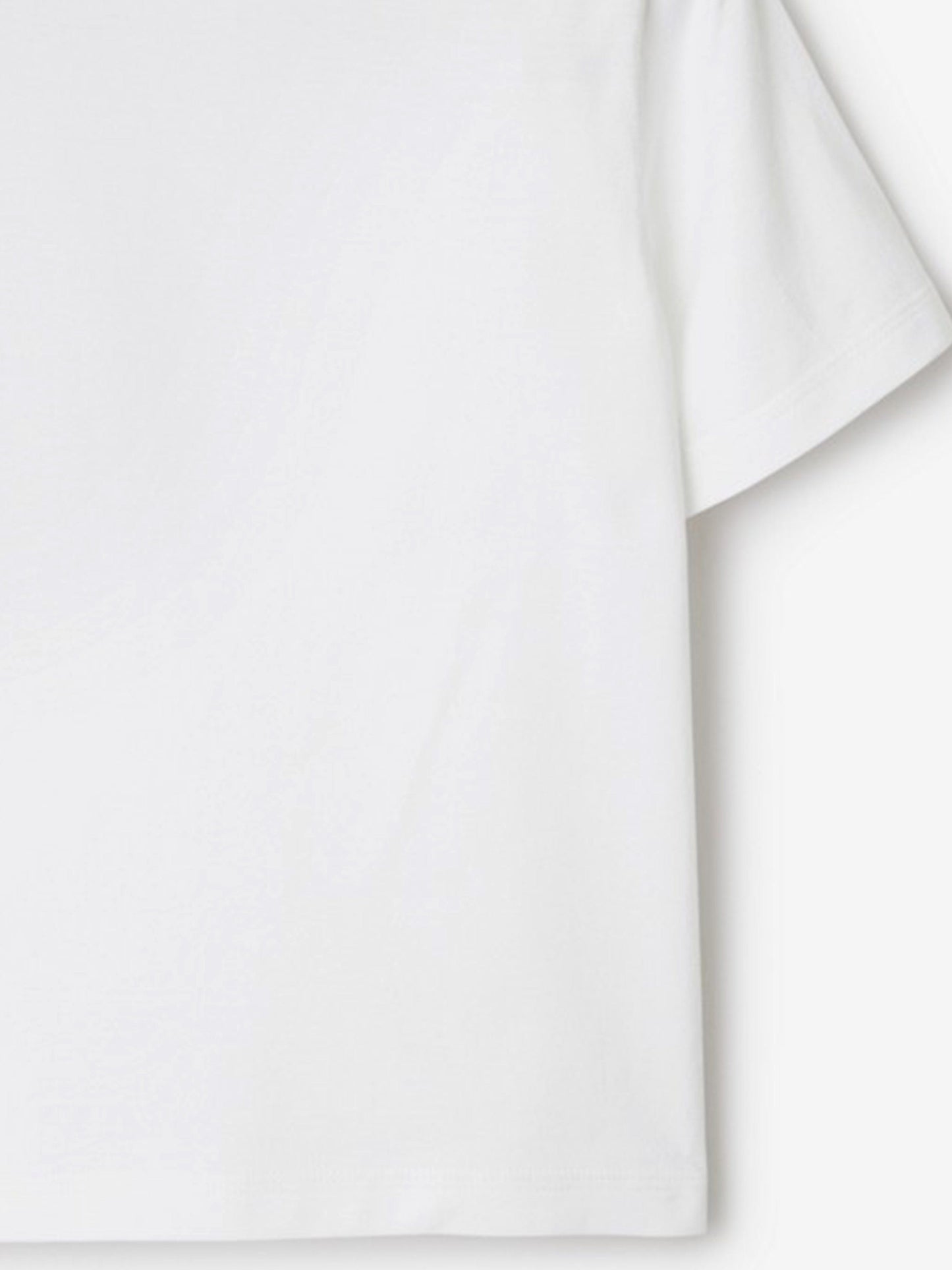Burberry Girls Cedar EKD Label T-Shirt in White