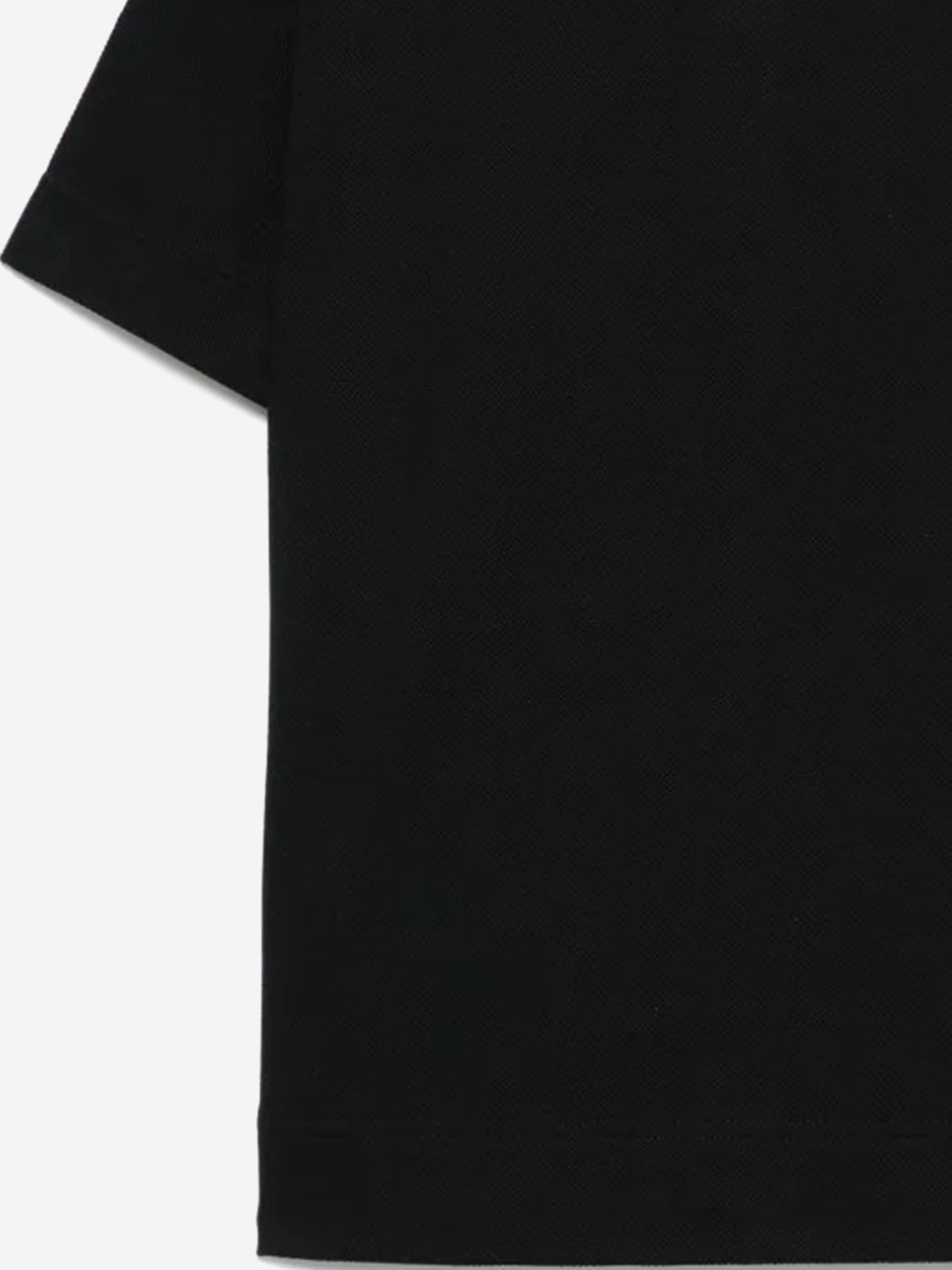 Burberry Boys Johane Check Collar Polo Shirt in Black