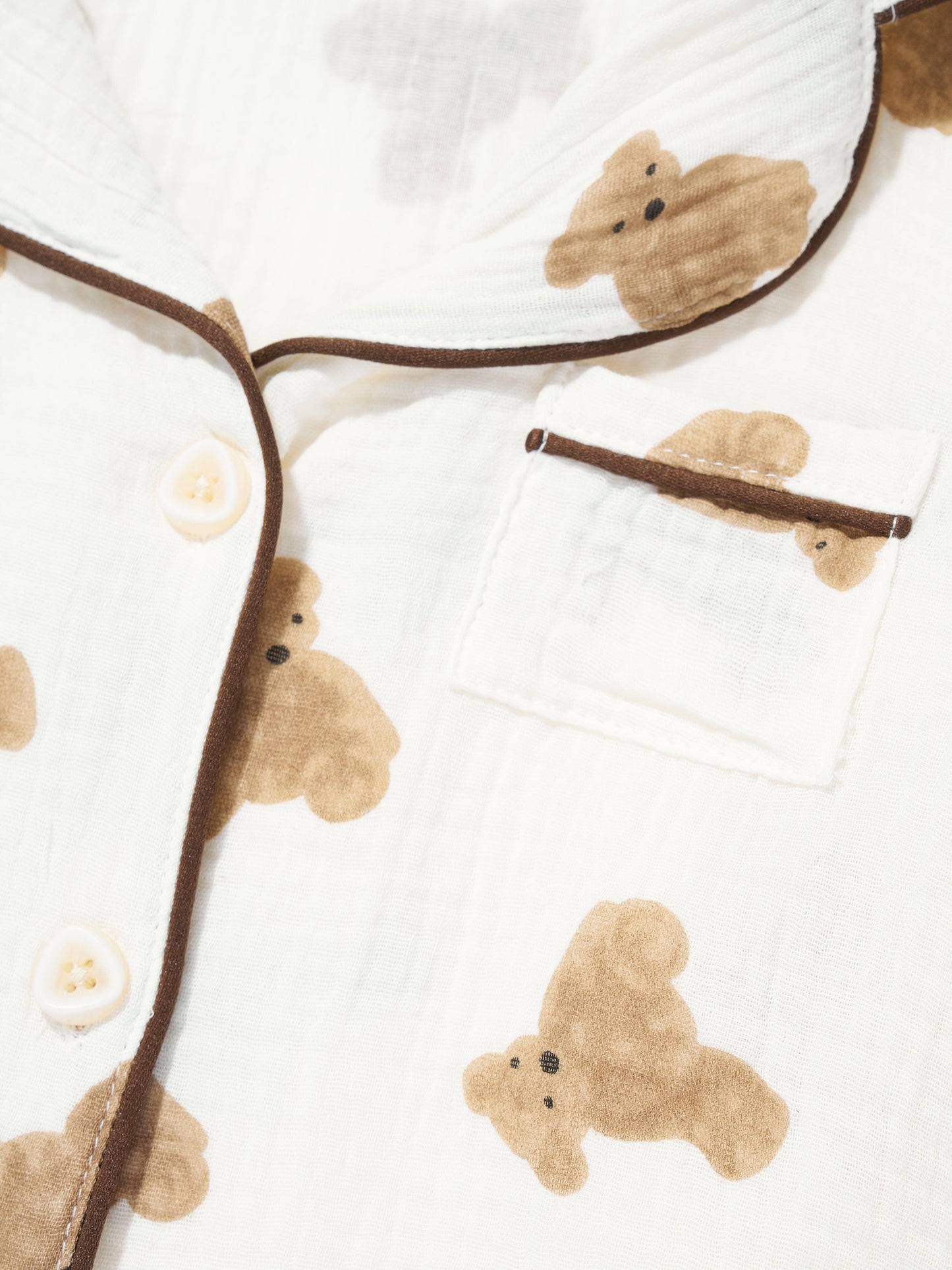 Cozy Crew Club Kids The Bear Pyjamas in Ivory