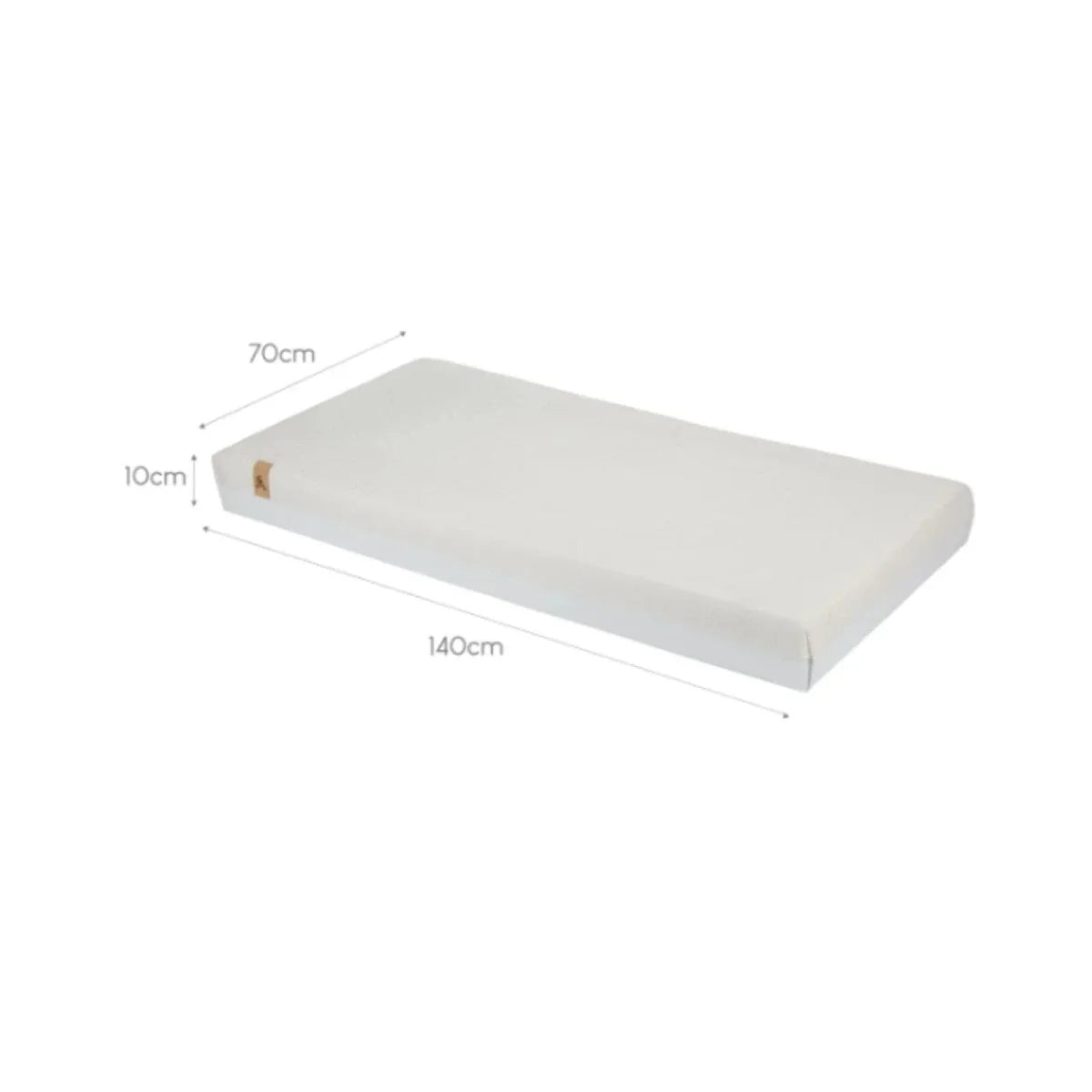 CuddleCo Harmony Hypo-Allergenic Bamboo Sprung Cot Bed Mattress 140 x 70cm