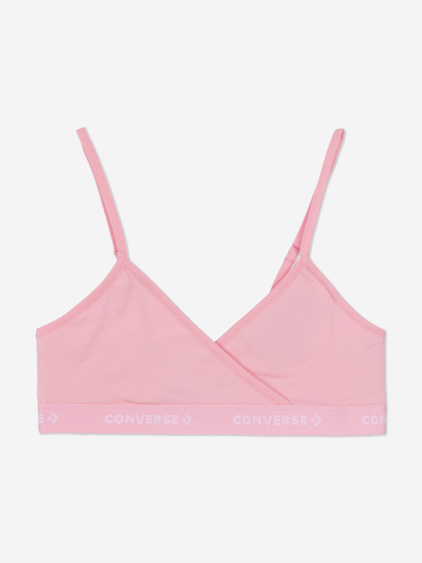 Converse Girls 2 Pack Triangle Bralette Set Pink