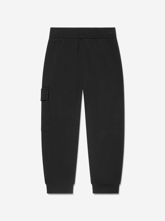 C.P. Company Boys Cargo Lens Joggers in Black