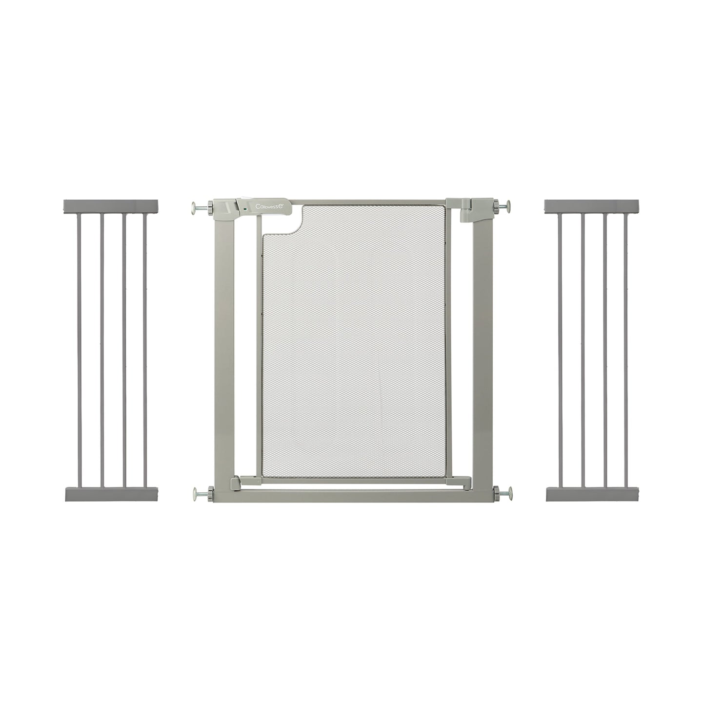 Callowesse Metal Mesh Baby Stair Gate - Ash Grey