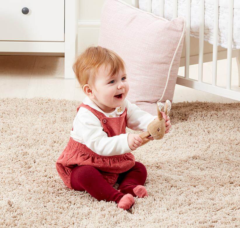 Peter Rabbit Flopsy Wooden Ring Rattle