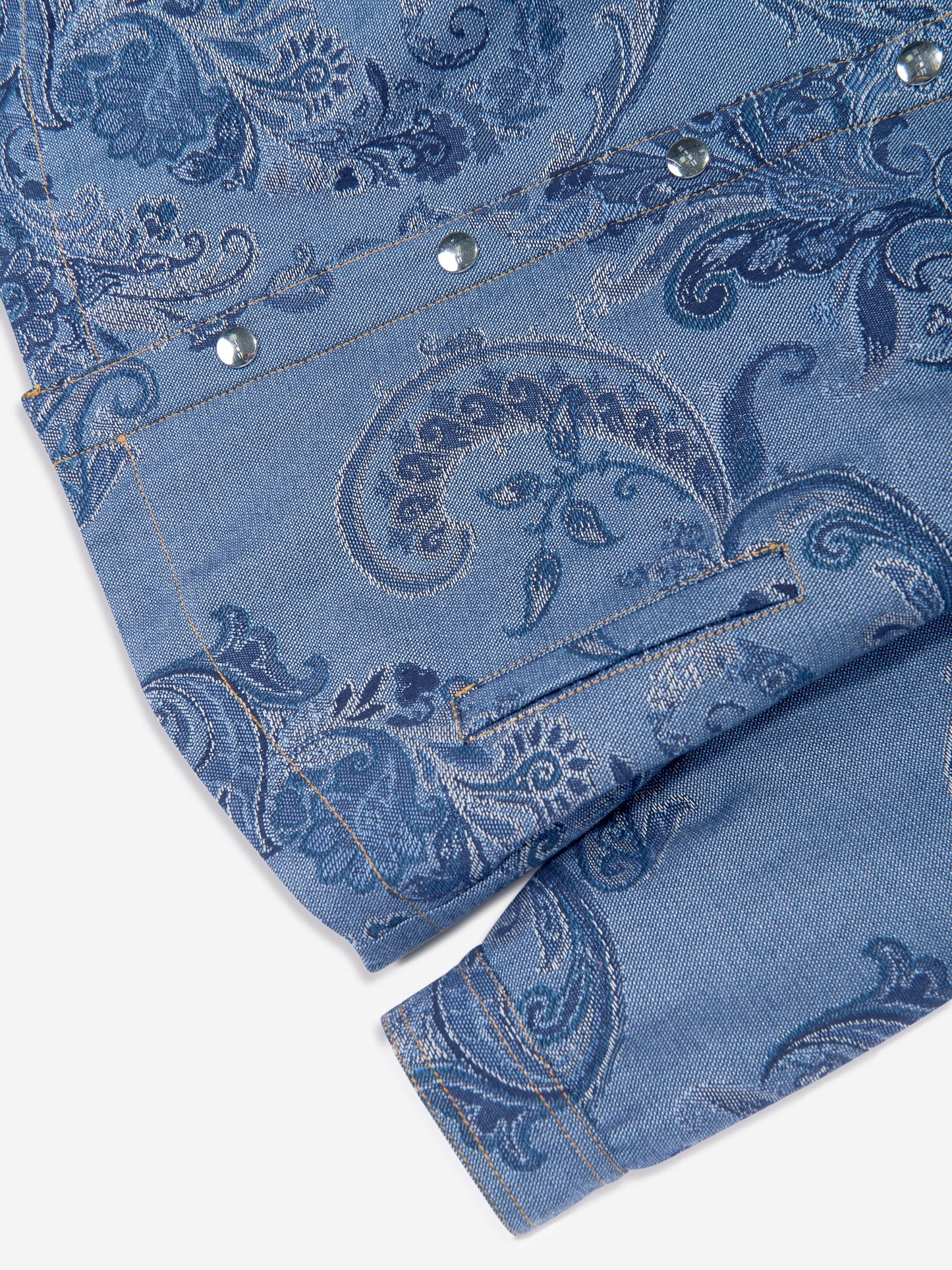Etro Kids Paisley Print Jacket in Navy
