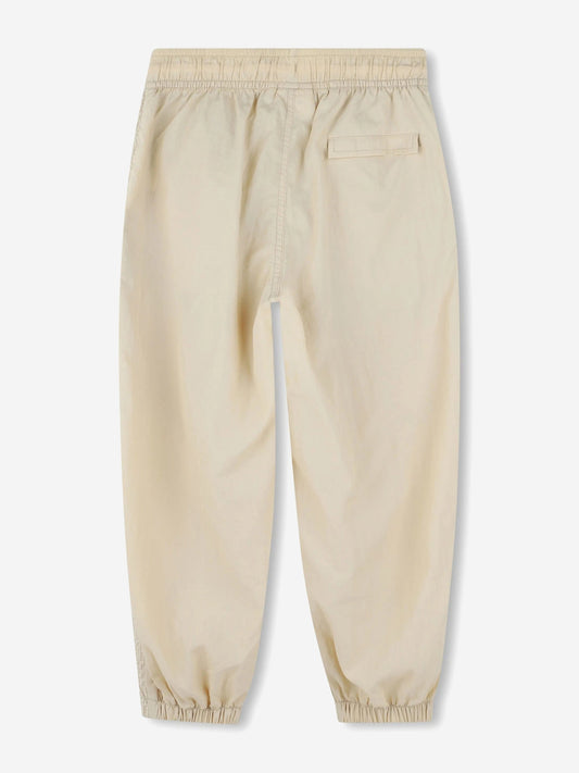 Hugo Boys Loose Track Trousers in Beige