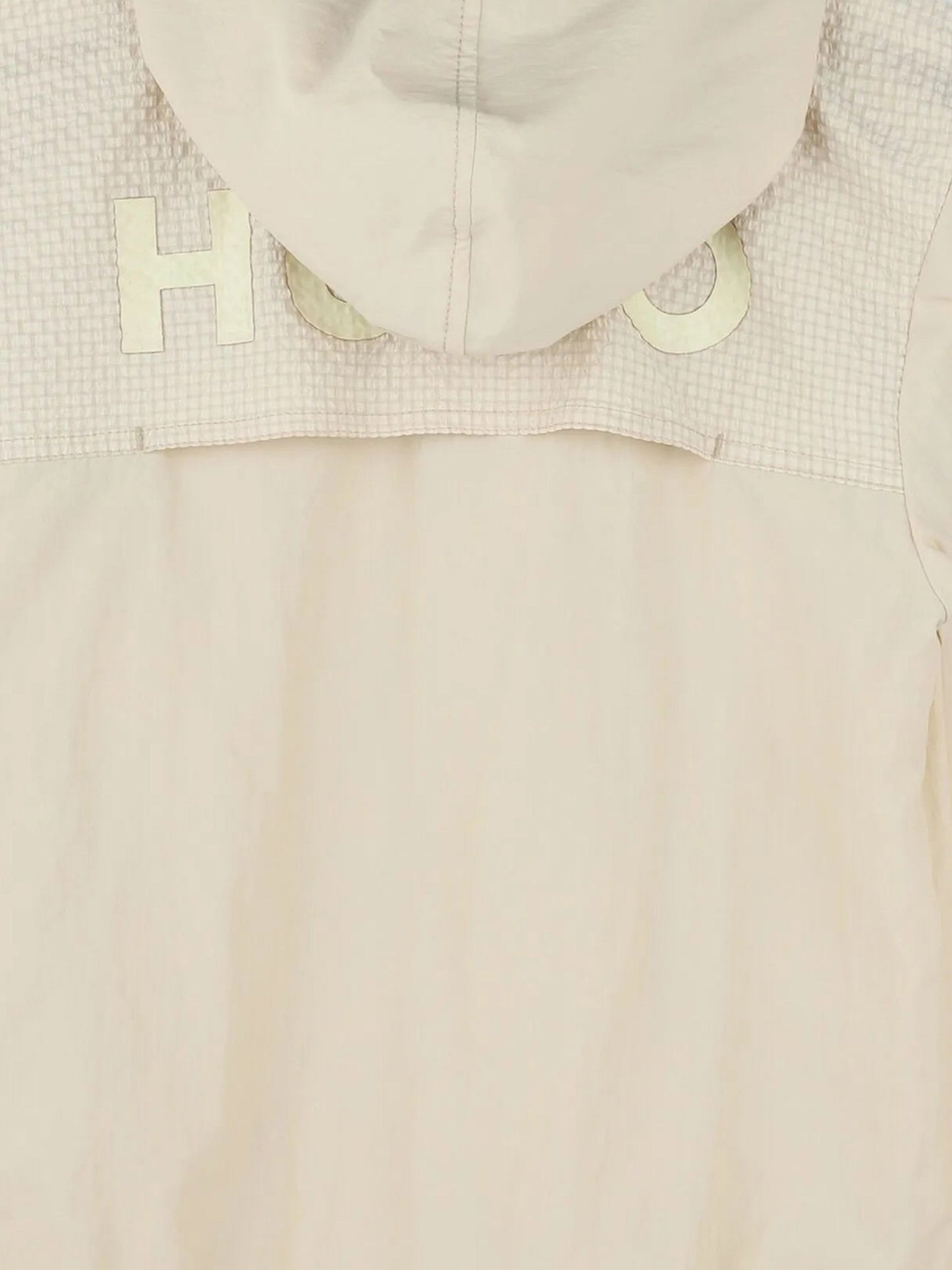 Hugo Boys Hooded Windbreaker in Beige