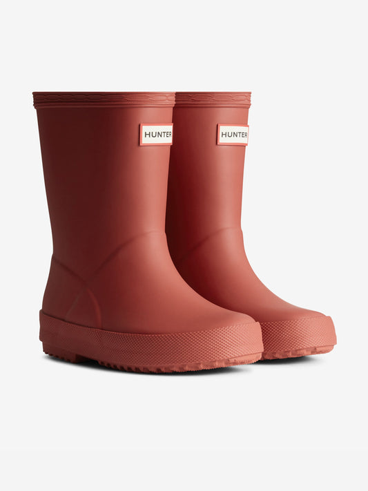 Hunter Kids First Wellington Boots in Red