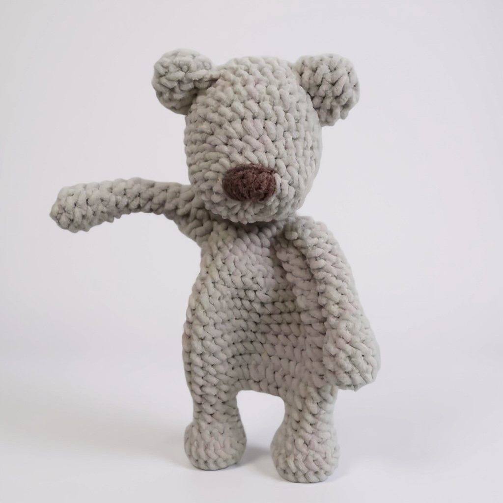Chunky Hand Knitted Teddy Comforter