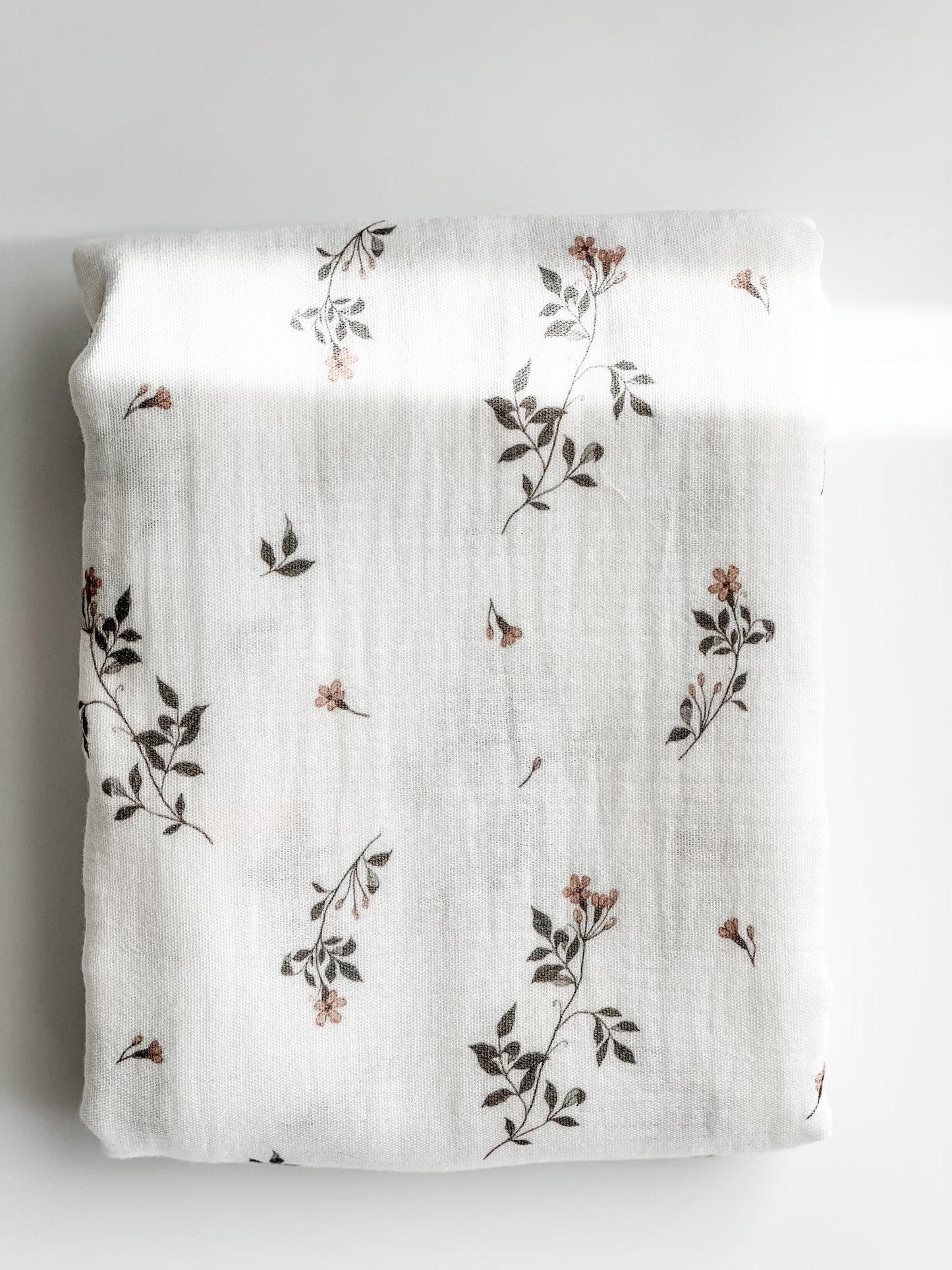 Baby Blanket - Muslin Swaddle - Jasmine Rose