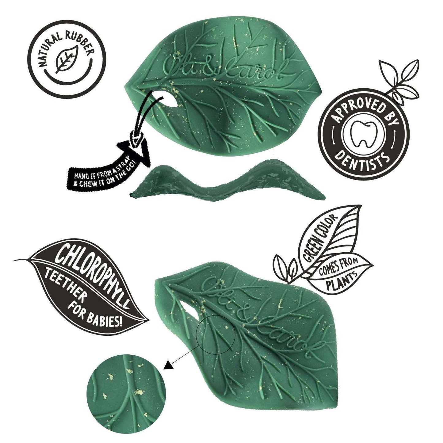 Oli & Carol Chlorophyll Leaf Teether