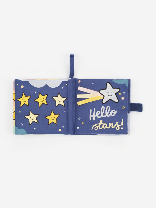 Jellycat Hello Moon Fabric Book in Blue