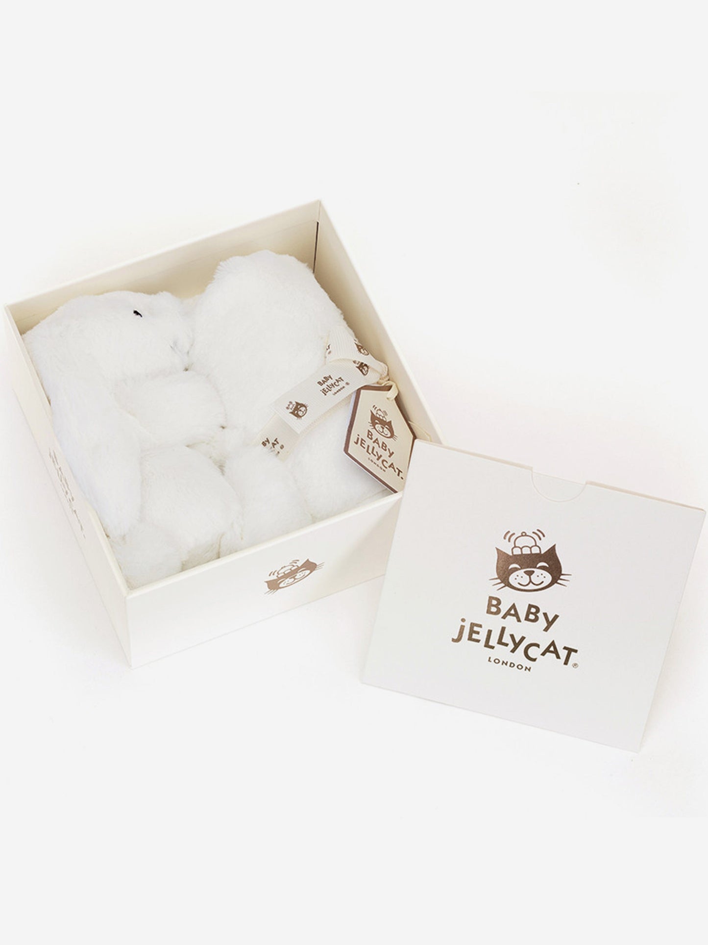 Bashful Luxe Bunny Luna Soother in White (34cm)