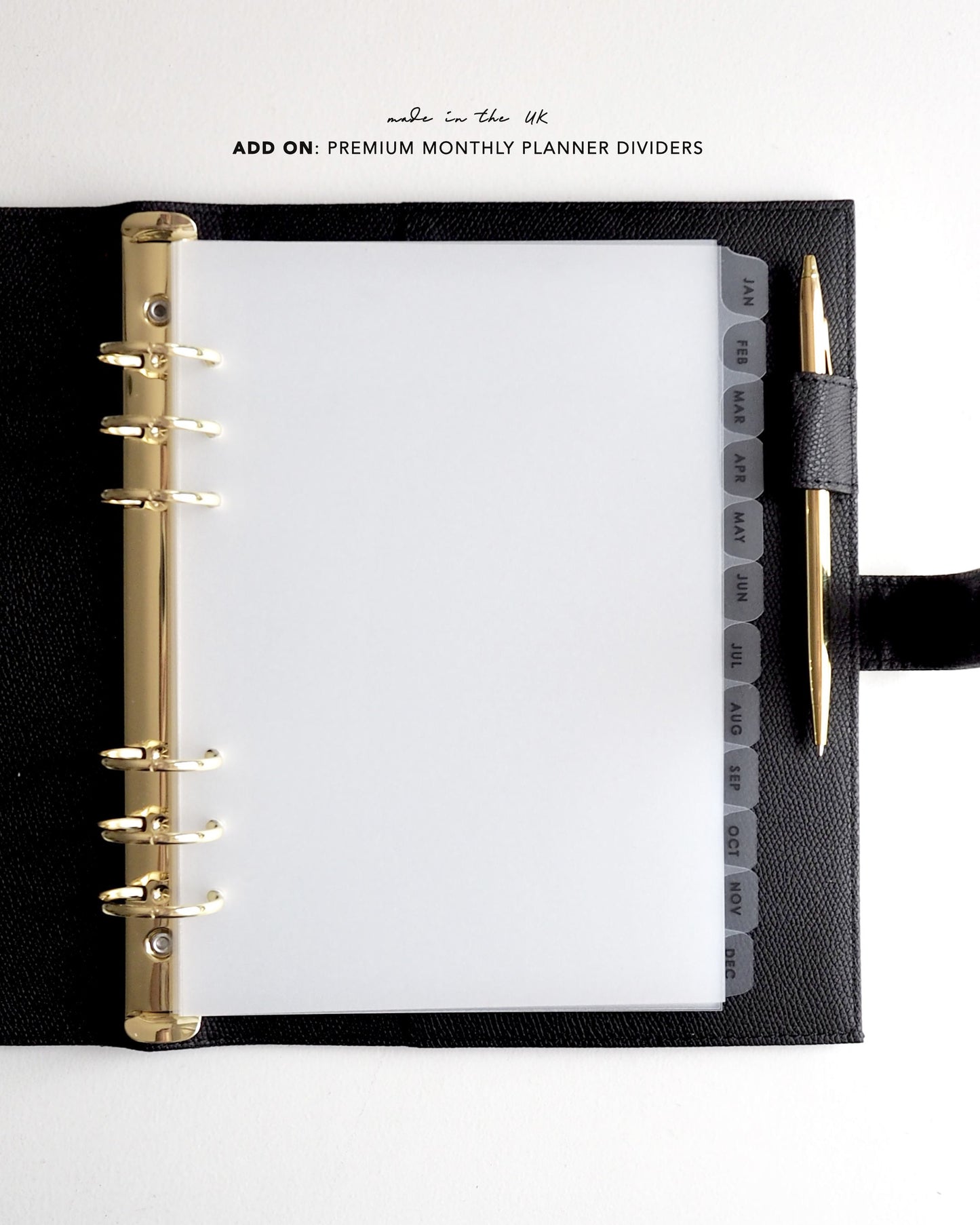 Vegan Leather A5 Ring Binder • Deep Green