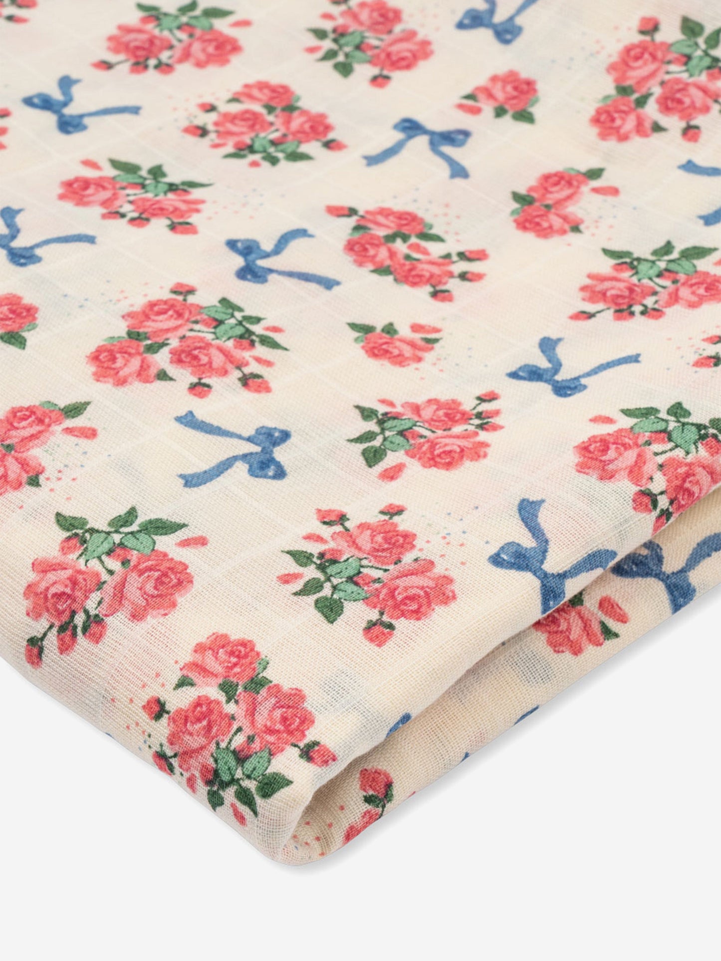 Konges Sløjd Baby Girls Bella Rosita Muslin Swadlle in Ivory (115cm)