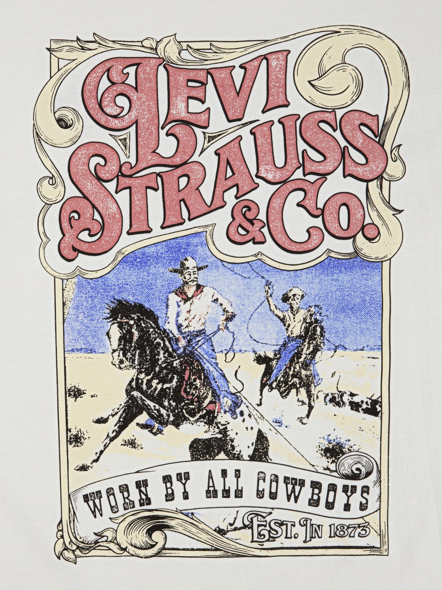Levi's Boys Worn By Cowboys T-Shirt in Ivory