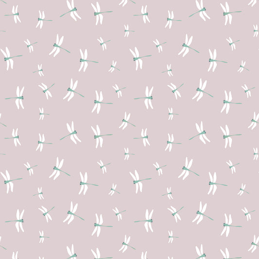 Lulujo - Cotton Fitted Crib Sheet - Dragonflies (81cm x 43cm)
