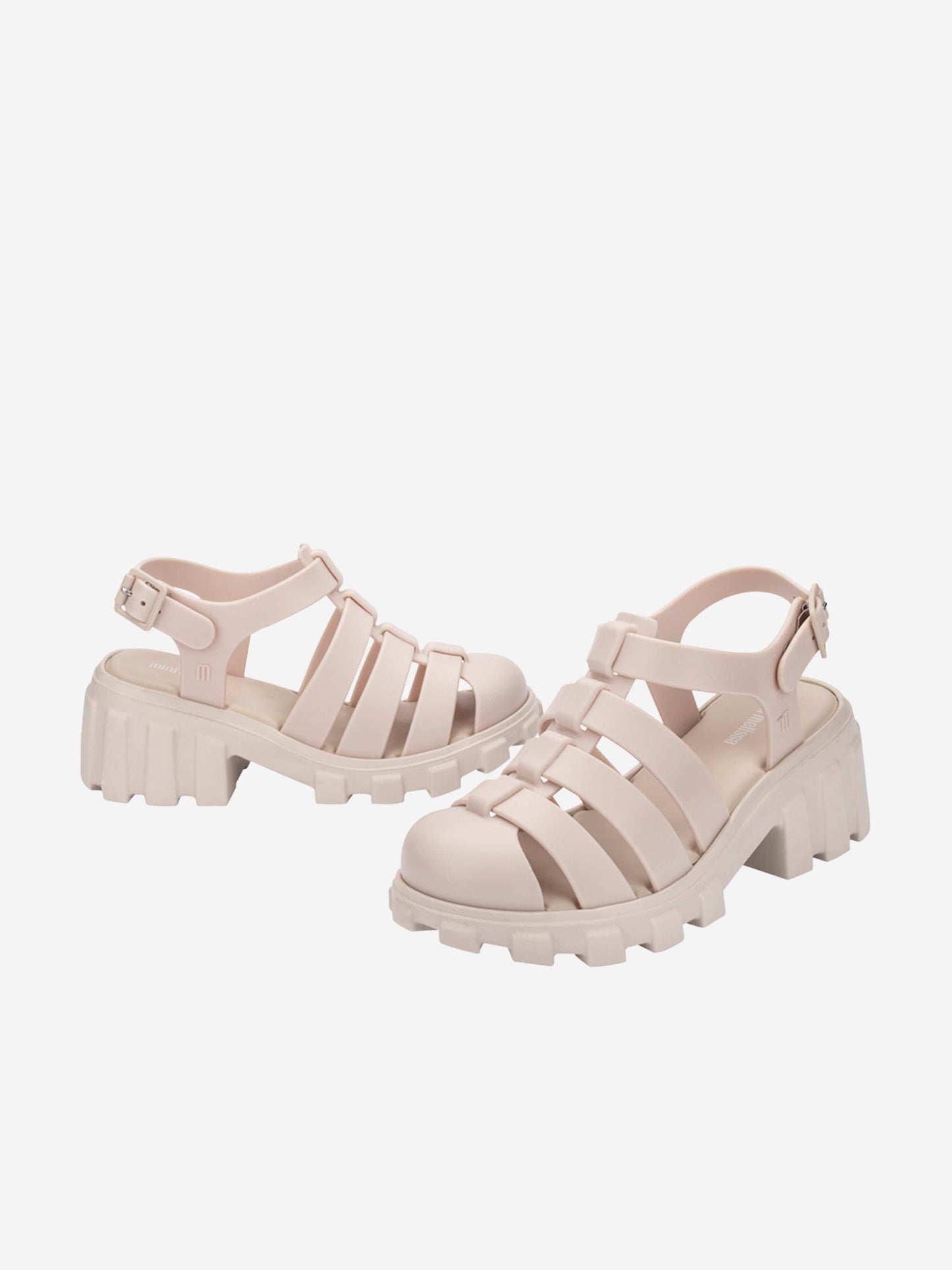 Mini Melissa Girls Megan Sandals in Ivory