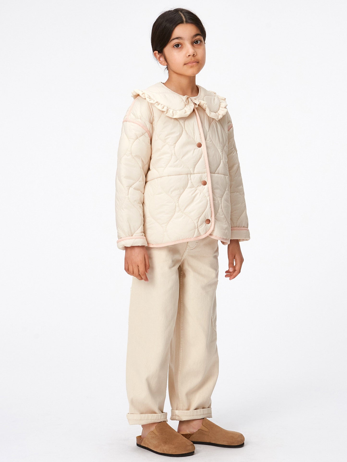 Molo Boys Regular Fit Woven Trousers in Beige