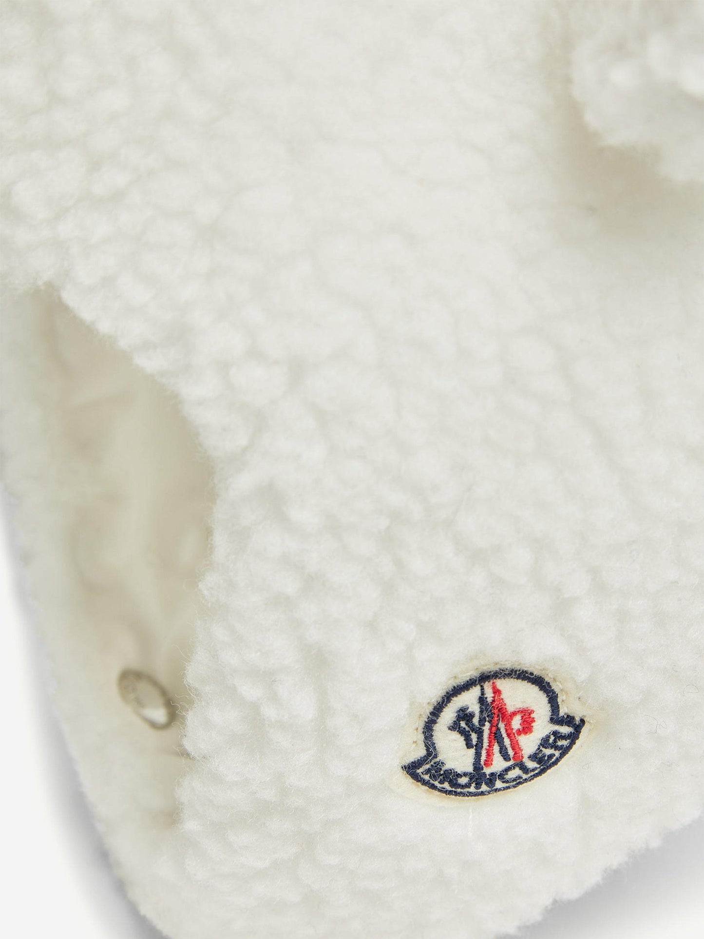 Moncler Enfant Baby Ear Flap Hat in White