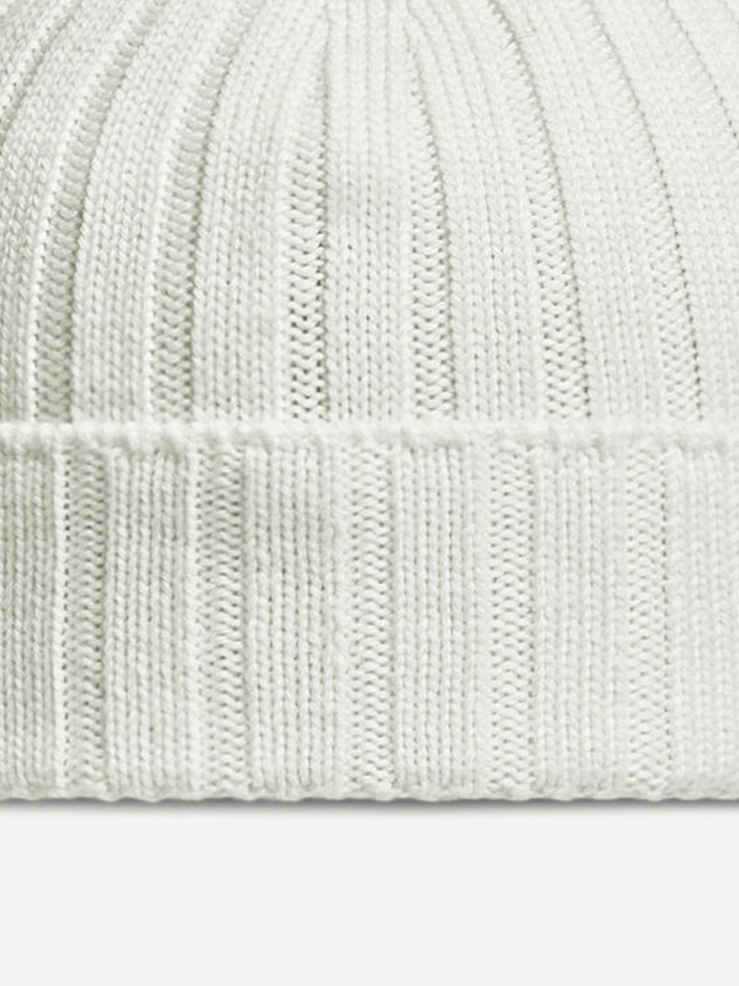Moncler Enfant Baby Wool Beanie Hat in Ivory