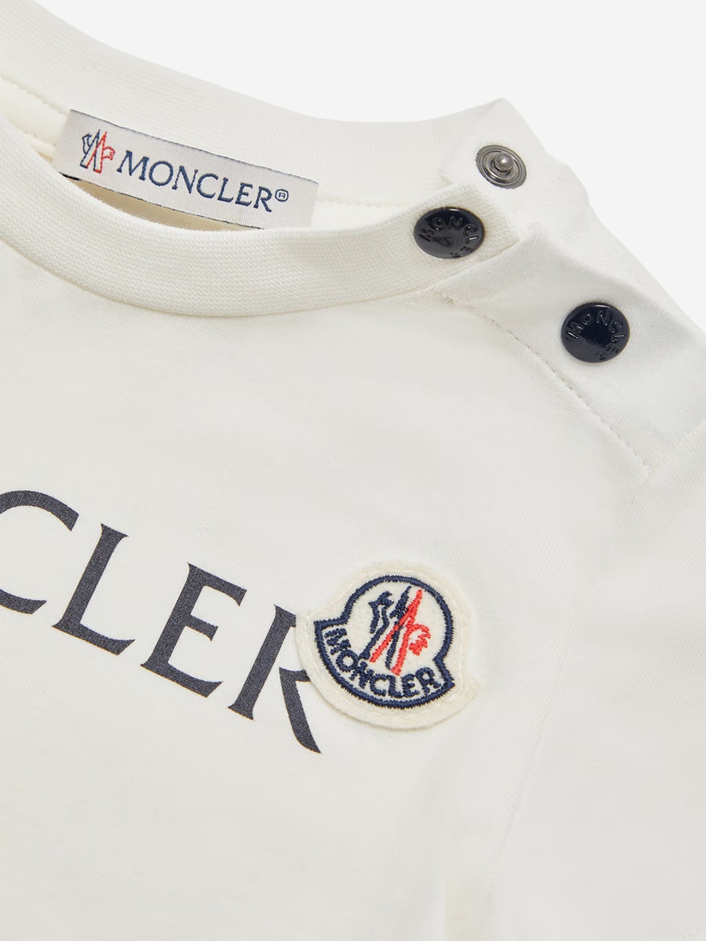 Moncler Enfant Baby Boys Logo T-Shirt in Ivory