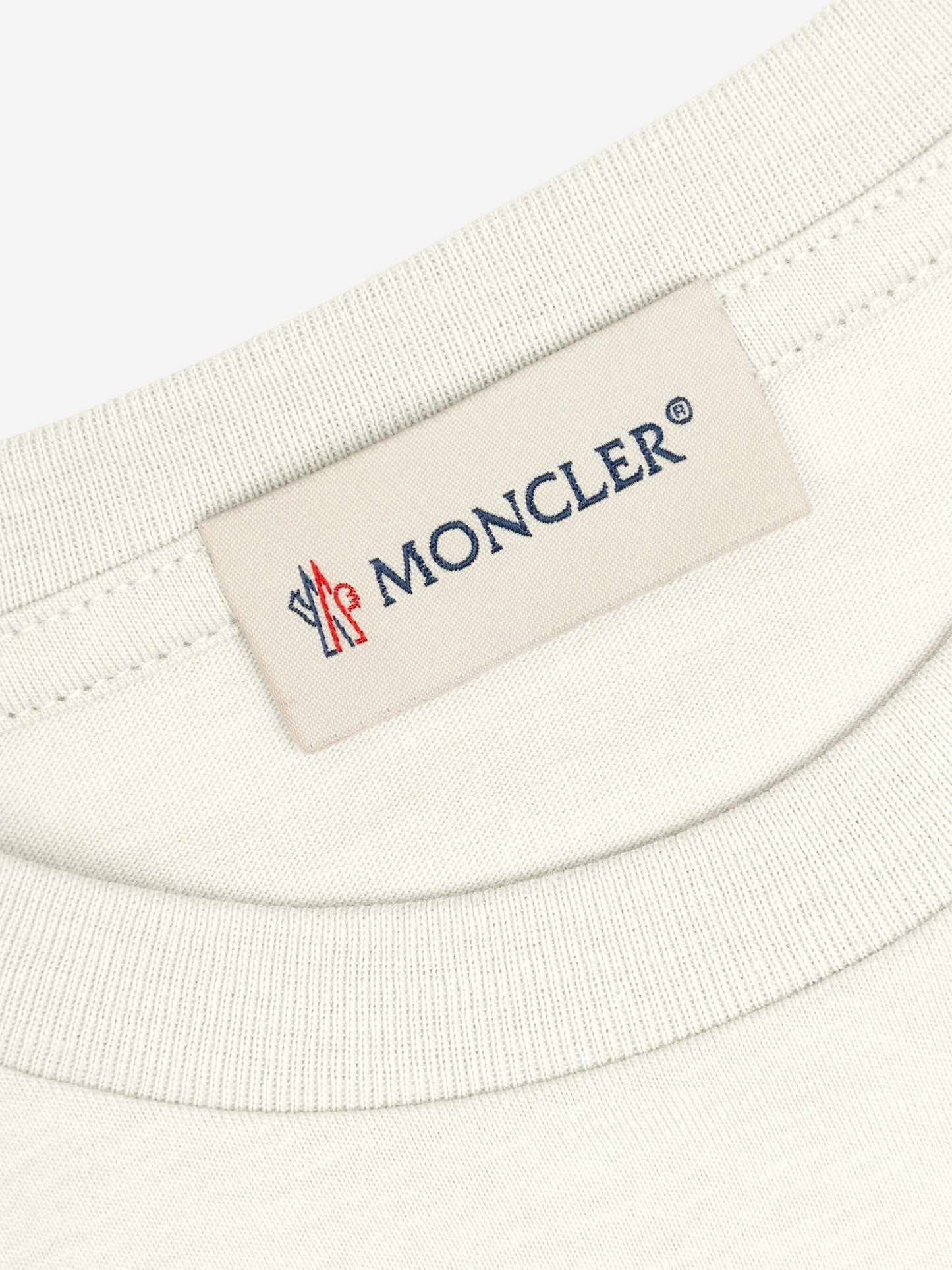 Moncler Enfant Girls Logo T-Shirt in Ivory
