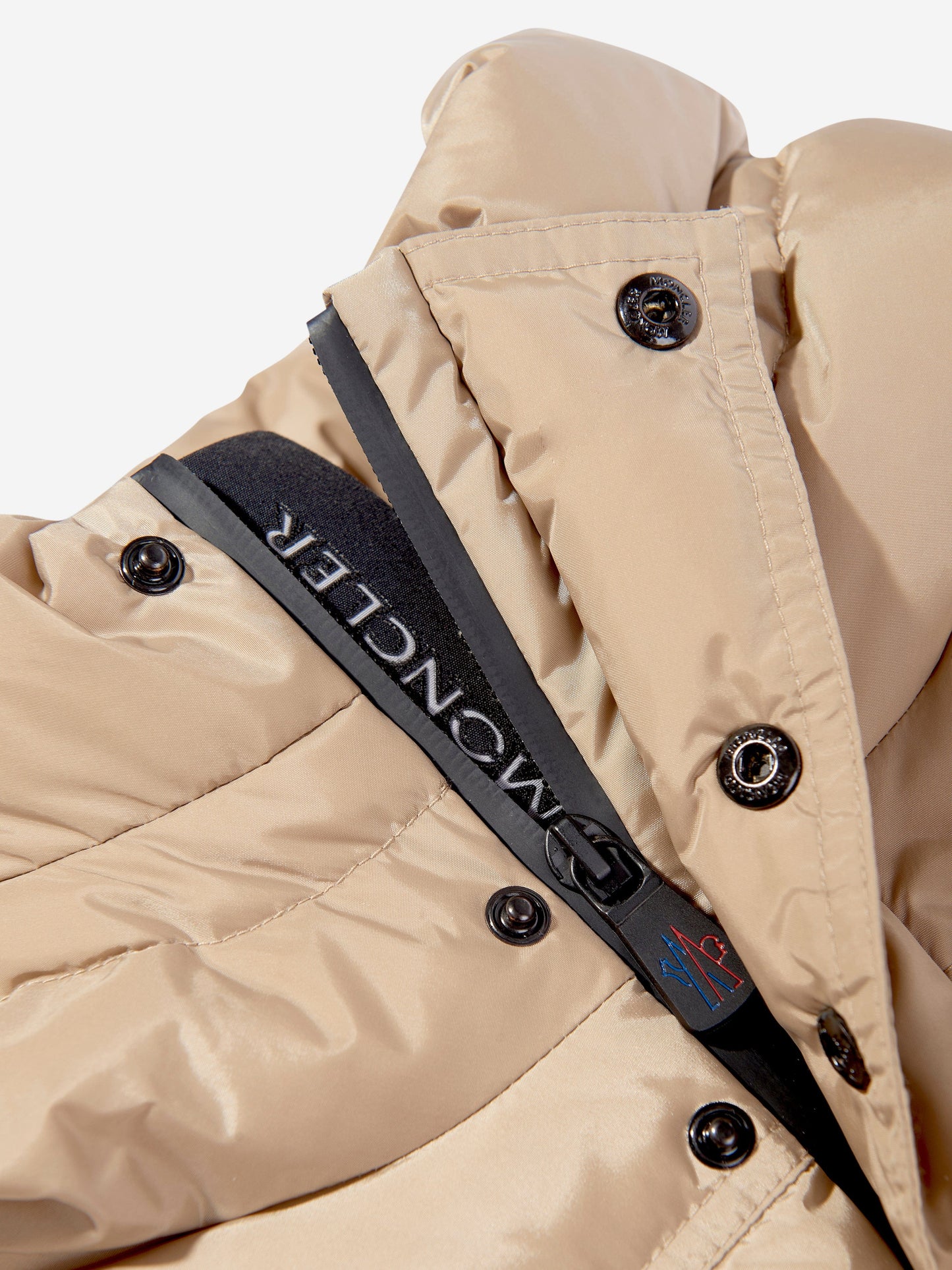 Moncler Enfant Kids Grenoble Kasanka Down Padded Jacket in Beige