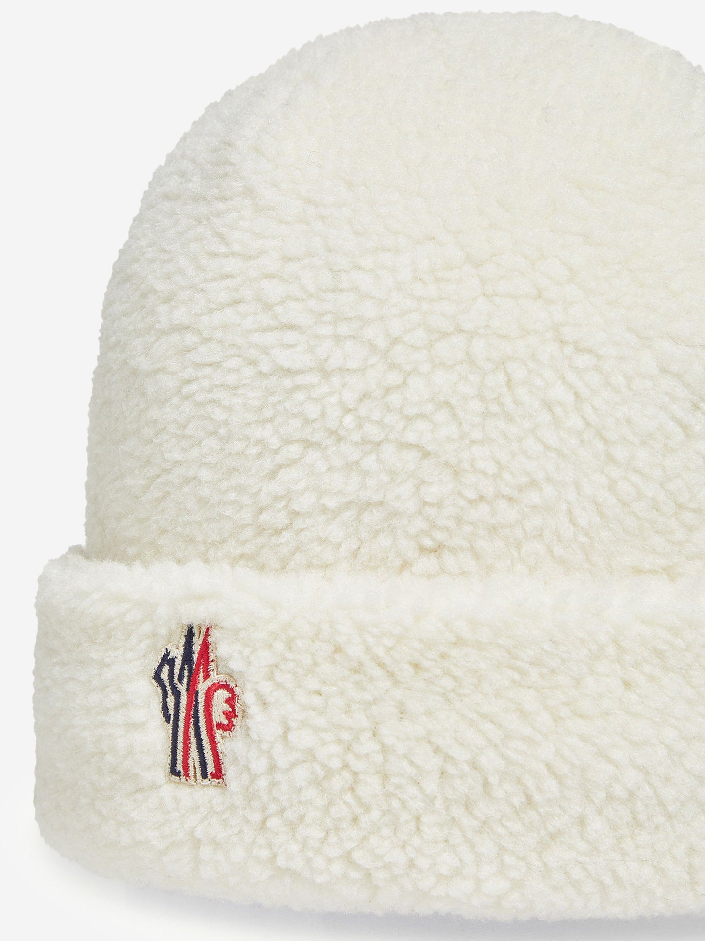Moncler Enfant Kids Grenoble Hat in Ivory