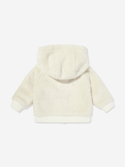 Moncler Enfant Baby Girls Down Padded Zip Up Top in Ivory