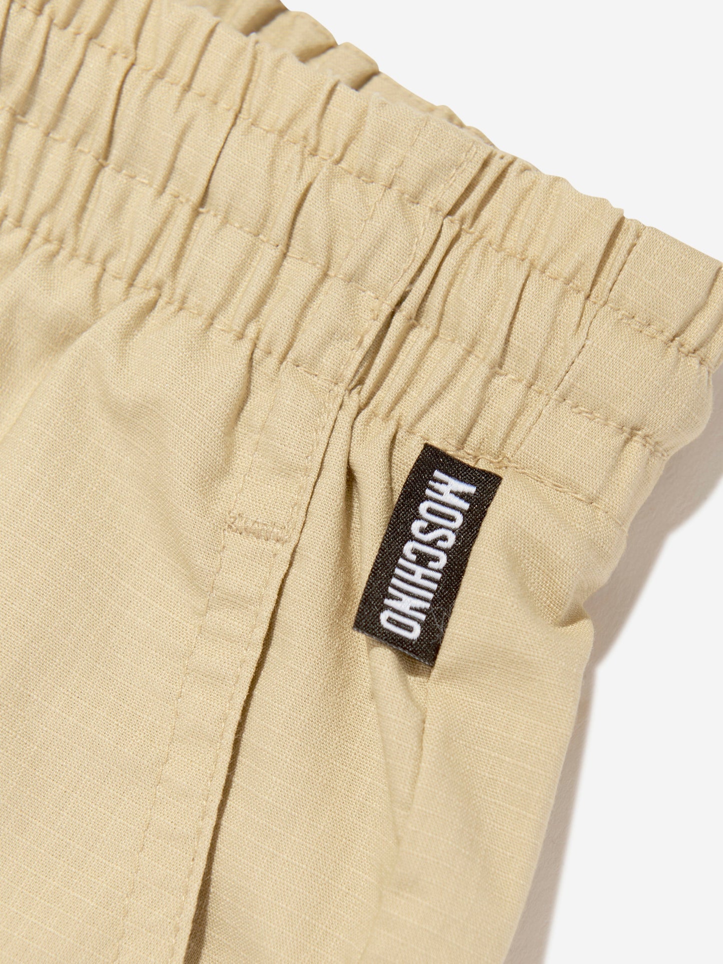 Moschino Boys Teddy Cargo Shorts in Beige